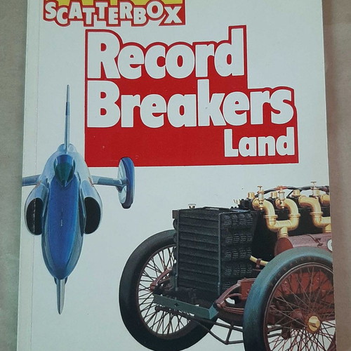 Scatterbox Record Breakers Land used pocket book with record-breaking cars