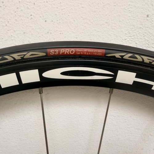 Miche Pistard 28” front wheel with new tubular tire