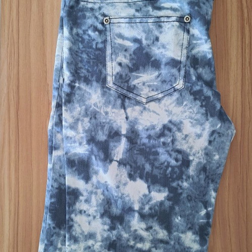 Acid washed pants regular fit Pink Woman new, white and blue