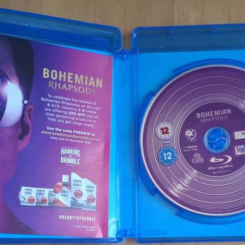 Bohemian Rhapsody Blu-ray, biography, region free, subtitles