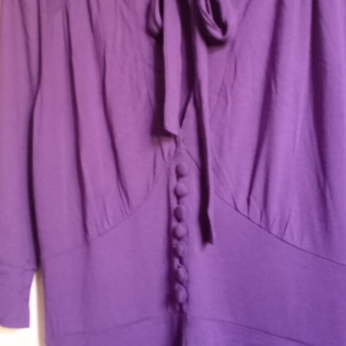 Cotton midi dress like new, purple, comfortable fit