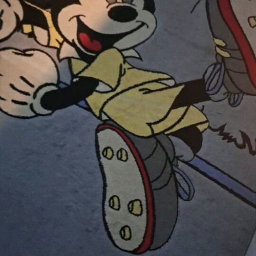 Mickey Mouse Kids Rug like new with vibrant colors