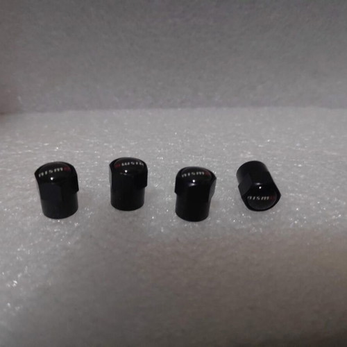 Nismo Aluminum Tire Valve Caps set of 4, like new, black