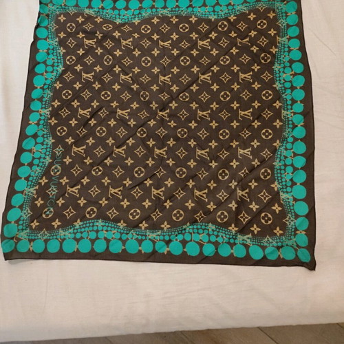 Louis Vuitton x Yayoi Kusama cotton scarf like new