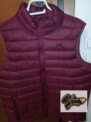 Kappa sleeveless jacket XL like new, burgundy