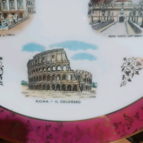 Vintage decorative plate Bavaria Germany Rome 25cm like new