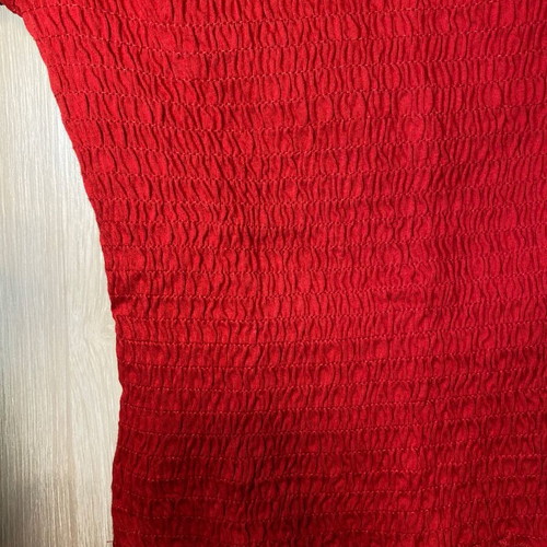 Stradivarius red blouse new, size S with stretch