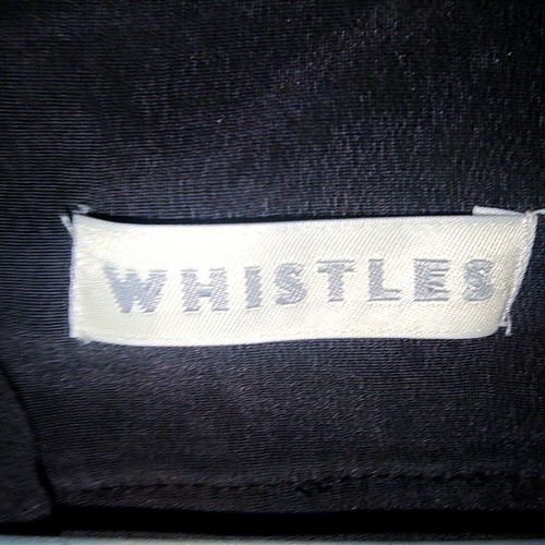 Whistler dress used, 100% silk bluish gray, size L