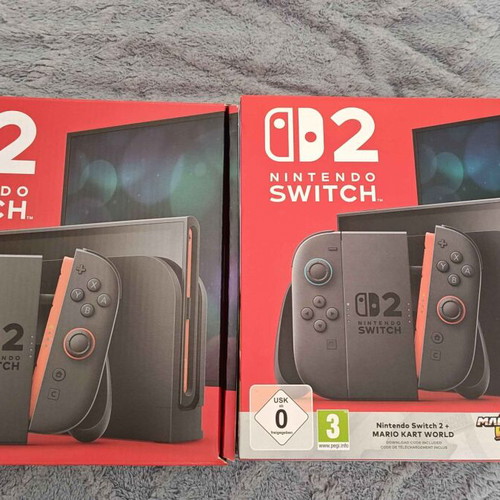 Nintendo Switch 2 box like new Mario bundle