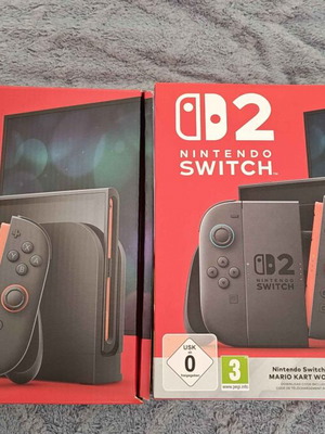 Nintendo Switch 2 box like new Mario bundle