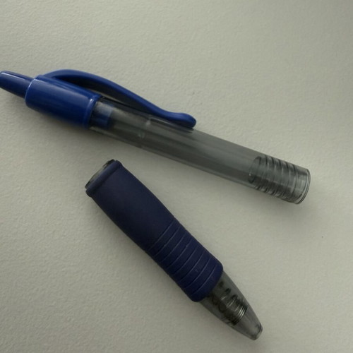 Pilot blue pen used, broken
