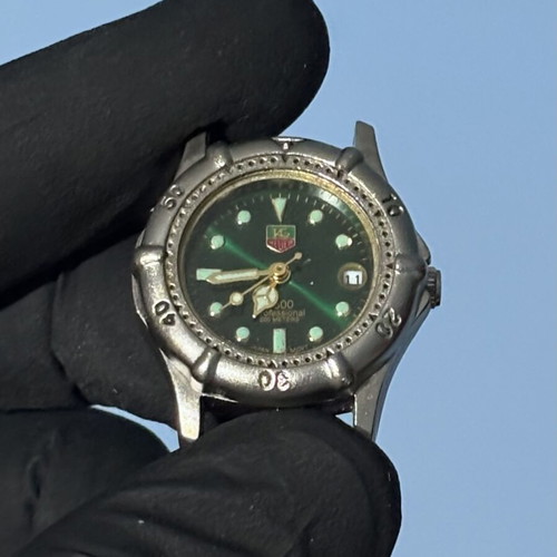 TAG Heuer Professional 200 Quartz watch with green dial