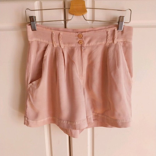 Silk shorts like new, pink, size S, apple blossom shade