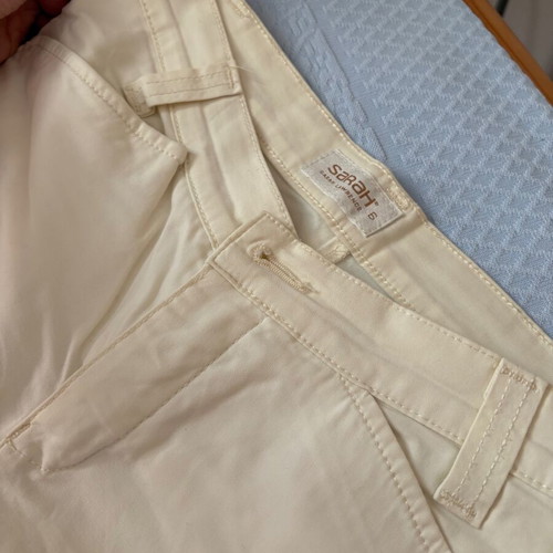 Sarah Lawrence pants ecru like new size XS