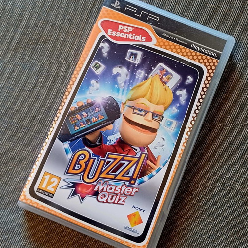 Buzz Master Quiz PSP game used, Greek edition
