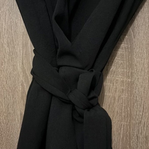Black Sleeveless Playsuit with Wrap V Neck like new