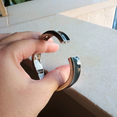 Bracelet set cuff y2k in pink and black like new