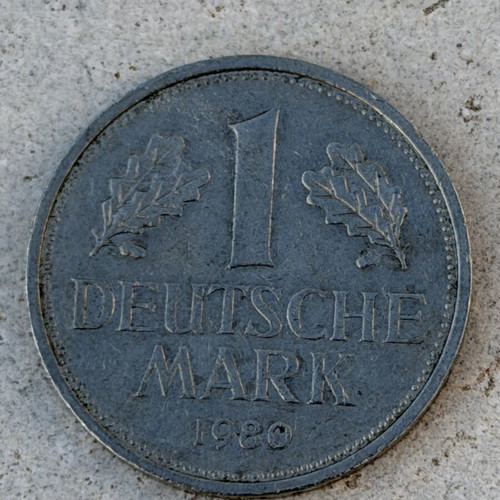 1 Deutsche Mark coin 1980 West Germany