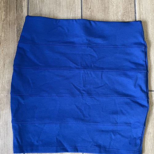 Mini blue skirt like new, size S