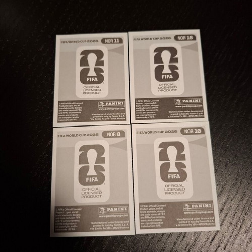 Norway Players FIFA World Cup 2026 Stickers new, set of 4