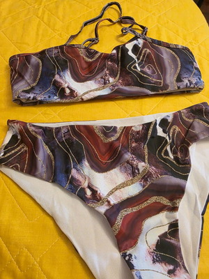 Swimsuit set new-apron - size Medium