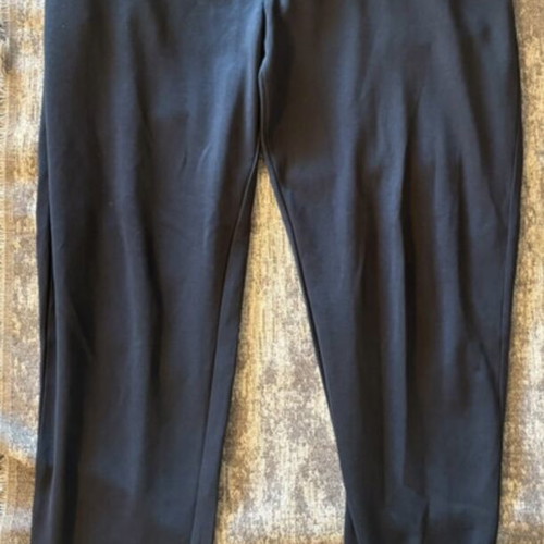 Boss men's sweatpants with baby blue embroidery, size L