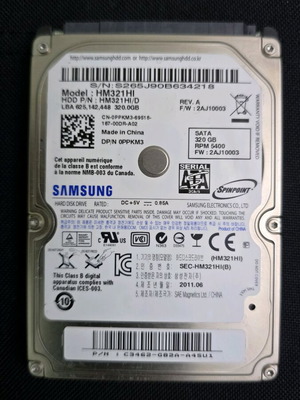 Samsung HM321HI 320GB 2.5 hard disk used