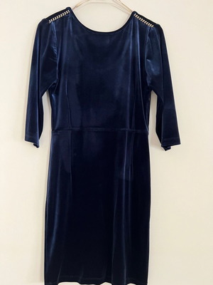 Zara velvet dress used, size M, blue