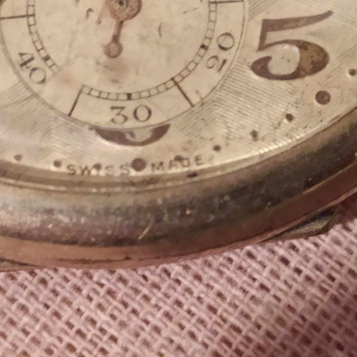 Tempo pocket watch used, vintage Swiss Art Deco 1920/30's