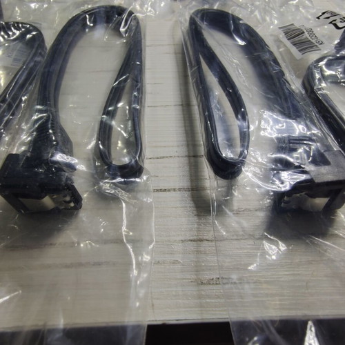 Sata3 cables pack of 20 new with locking clips, black