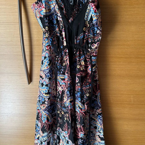 Primark midi dress with straps like new, size 36, black