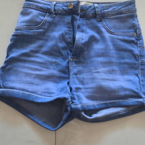 Denim shorts XS like new, blue