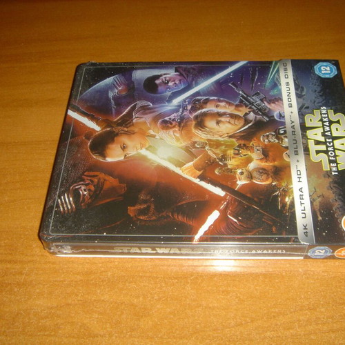 Star Wars The Force Awakens Steelbook καινούργιο, αγγλική έκδοση 4K Ultra HD Blu-Ray
