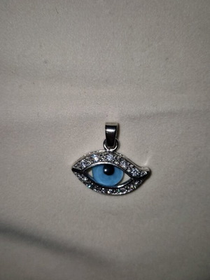 Evil eye silver 925 with zircon like new