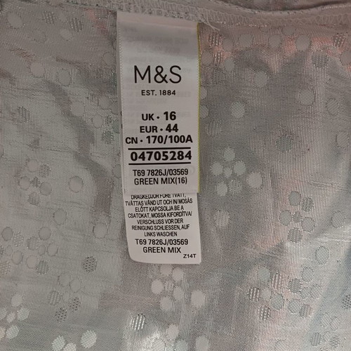 Light floral jacket Marks & Spencer used, spring, size L