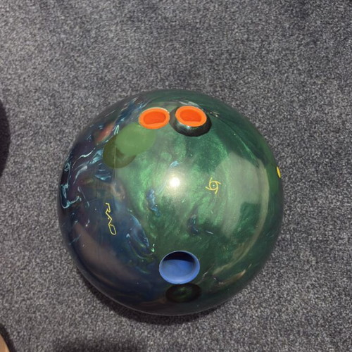 Bowling ball like new with holes
