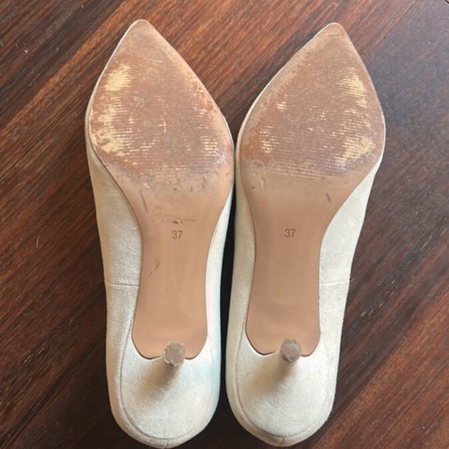 H&M Suede Pumps Cream Beige Size 37 Used