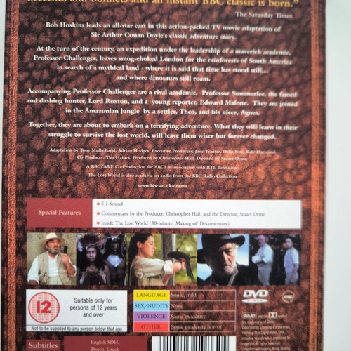 BBC The Lost World Sir Arthur Conan Doyle Limited Edition DVD used, excellent condition