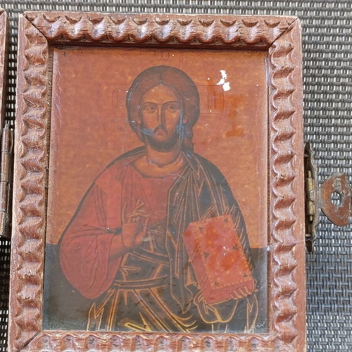 Vintage diptych icon
