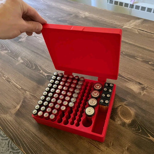 Battery storage box new for AA, AAA, C, 9V batteries