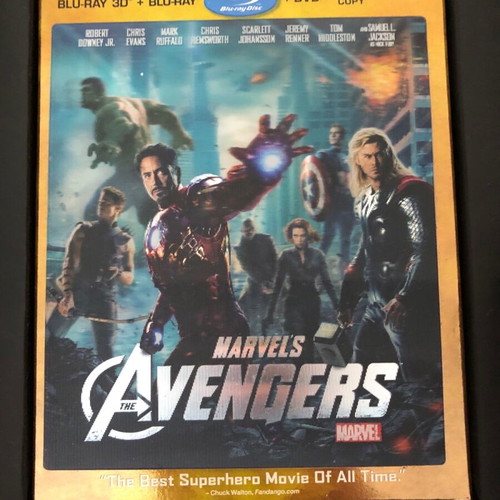 Marvels Avengers 3D Blu-Ray, Blu-Ray DVD collection used with many extras