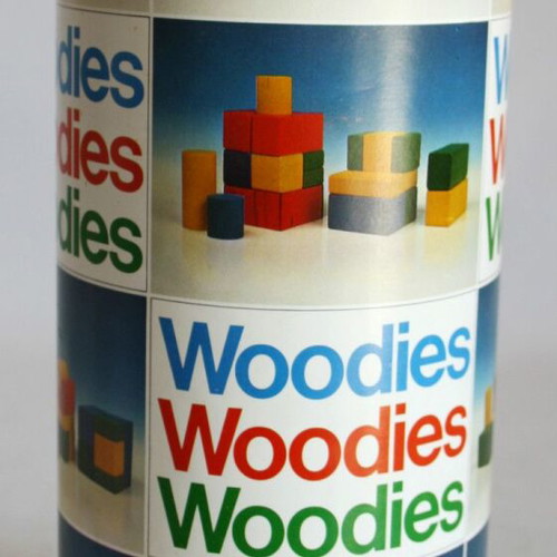 Vintage 70's Remoundo Woodies wooden toy new, made in Greece