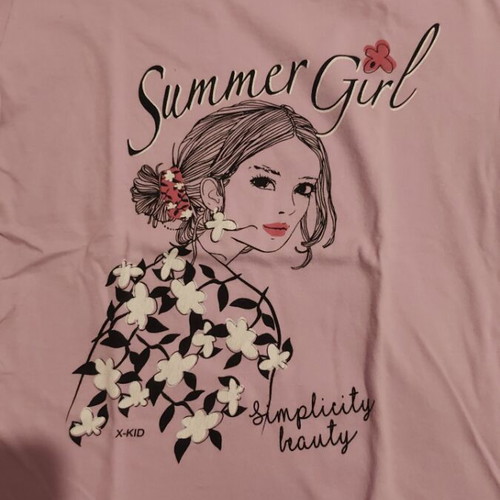 Girls' purple T-shirt