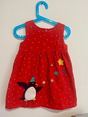 Frugi 2-3 χριστουγεννιάτικο φόρεμα κοτλέ