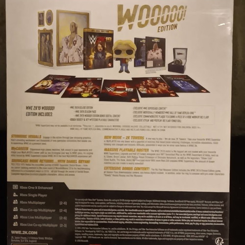 WWE2K19 WOOOO! Edition Xbox One new collectible box