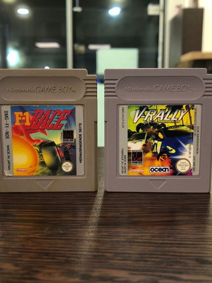 V-Rally και F-1 Race Nintendo Game Boy μεταχειρισμένα, πλήρως λειτουργικά