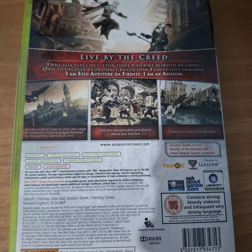 Assassin's Creed 2 Game Of The Year Edition Xbox 360 like new
