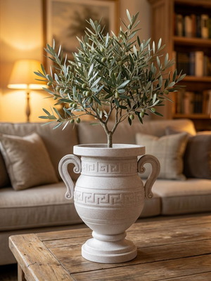 Γλάστρα σε αρχαίο ελληνικό σχέδιο καινούργια