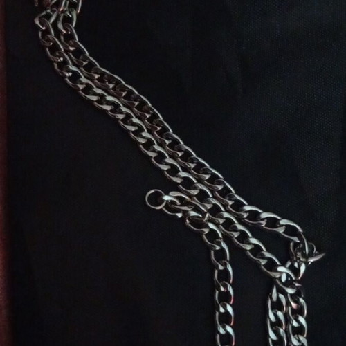 Lemur Chain with Known Steel Helmet Pendant like new, 22cm 3mm
