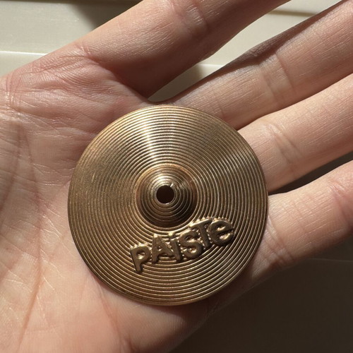 Καρφίτσα Paiste Cymbals 4,5 εκ. μεταχειρισμένη, vintage μέταλλο